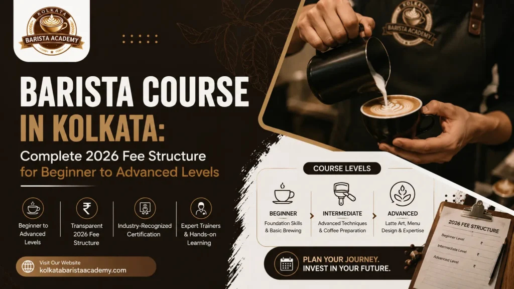 Barista Course in Kolkata: Complete 2026 Fee Structure for Beginner to Advanced Levels