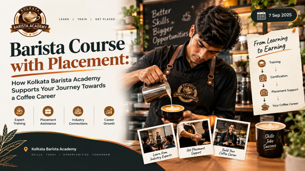 Barista Course with Placement: How Kolkata Barista Academy Supports Your Journey Towards a Coffee Career